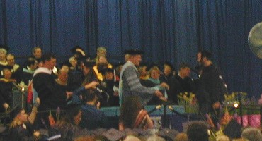 Receiving Diploma