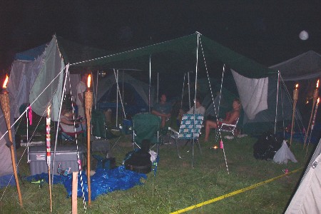 Our site at night